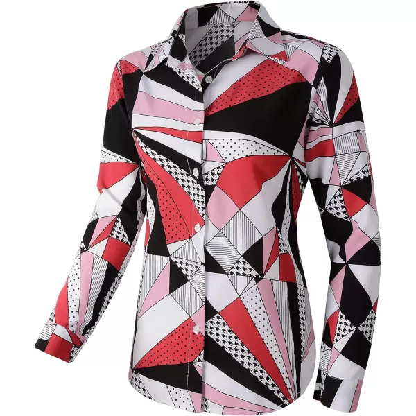 Beninos Womens Casual Blouses Long Sleeve Button Down Shirt8102