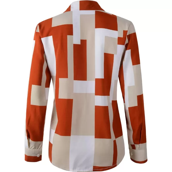 Beninos Womens Casual Blouses Long Sleeve Button Down Shirt8682