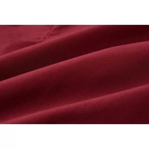 Beninos Womens Formal Work Wear White Simple ShirtBurgundy