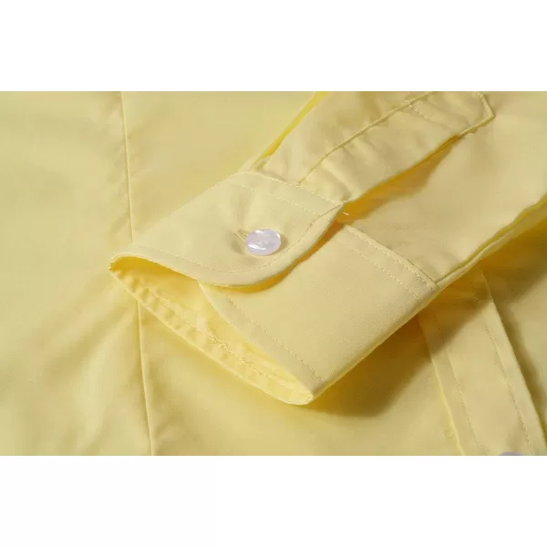 Beninos Womens Formal Work Wear White Simple ShirtYellow