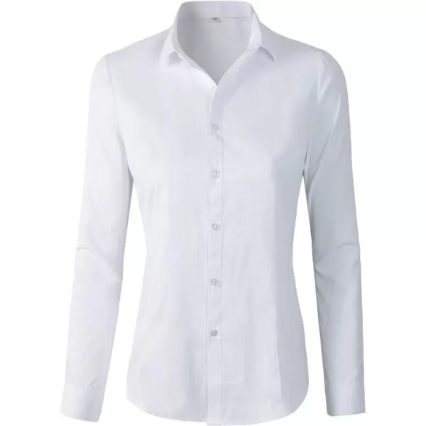Beninos Womens Formal Work Wear White Simple ShirtA680 White