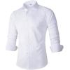 imageBeninos Mens Dress Shirts Casual Long Sleeve Button Down ShirtWhite