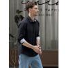 imageBeninos Mens Casual Long Sleeve Stretch Dress Shirt WrinkleFree Slim Fit Button Down ShirtsBlack