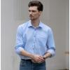 imageBeninos Mens Casual Long Sleeve Stretch Dress Shirt WrinkleFree Slim Fit Button Down ShirtsLight Blue