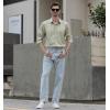 imageBeninos Mens Dress Shirts Solid Long Sleeve Texture Formal Shirt Business Casual Button Down ShirtsGreen No Texture