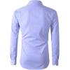 imageBeninos Mens Dress Shirts Solid Long Sleeve Texture Formal Shirt Business Casual Button Down ShirtsPurple