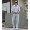 imageBeninos Mens Dress Shirts Solid Long Sleeve Texture Formal Shirt Business Casual Button Down ShirtsPurple No Texture