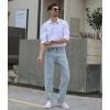imageBeninos Mens Dress Shirts Solid Long Sleeve Texture Formal Shirt Business Casual Button Down ShirtsWhite No Texture