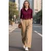 imageBeninos Womens Dress Shirts Long Sleeve Button Down Shirt Work WearBurgundy