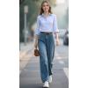 imageBeninos Womens Dress Shirts Long Sleeve Button Down Shirt Work WearLight Blue
