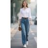 imageBeninos Womens Dress Shirts Long Sleeve Button Down Shirt Work WearWhite