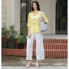 imageBeninos Womens Dress Shirts Long Sleeve Button Down Shirt Work WearYellow