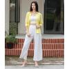 imageBeninos Womens Dress Shirts Long Sleeve Button Down Shirt Work WearYellow