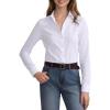 imageBeninos Womens White Button Down Shirts Elegant Office Dress Shirt BlouseWhite