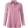 imageBeninos Striped Button Down Shirts for Women Dress Shirts Long Sleeve Casual Collared Office Work Shirt with PocketRed