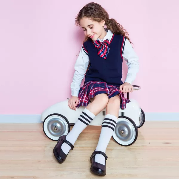 JABASIC Girls Mary Jane School Uniform ShoesBlack