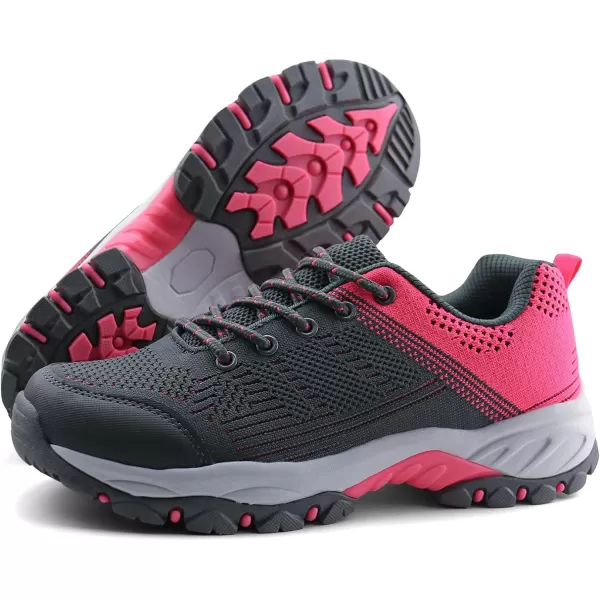 JABASIC Women Hiking Shoes Outdoor Knit Trekking SneakersJABASIC Women Hiking Shoes Outdoor Knit Trekking Sneakers