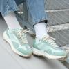 imageJABASIC Women Lace Up Fashion Sneakers Comfortable Vintage Walking Sports ShoesGreen