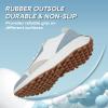 imageJABASIC Women Lace Up Fashion Sneakers Comfortable Vintage Walking Sports ShoesWhiteBlue