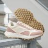 imageJABASIC Women Lace Up Fashion Sneakers Comfortable Vintage Walking Sports ShoesWhiteNude