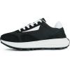 imageJABASIC Women Lace Up Fashion Sneakers Comfortable Vintage Walking Sports ShoesBlack