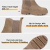 imageJABASIC Women Chelsea Boots Low Heel Elastic Ankle Boots 10Army GreenTaupe