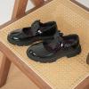 imageJABASIC Girls Mary Jane School Shoes Black Uniform Dress Flats Wedding Party ShoesBlack Patent