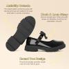 imageJABASIC Girls Mary Jane School Shoes Black Uniform Dress Flats Wedding Party ShoesBlack Patent