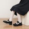 imageJABASIC Girls Mary Jane School Shoes Black Uniform Dress Flats Wedding Party ShoesBlack Patent