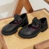imageJABASIC Girls Mary Jane School Shoes Black Uniform Dress Flats Wedding Party ShoesBlack Pu