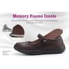 imageJABASIC Girls Mary Jane School Uniform ShoesBrown Pu