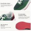 imageJABASIC Women Fashion Sneakers Breathable LaceUp Tennis Running Shoes Comfortable Walking ShoesGreenPink
