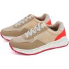imageJABASIC Women Fashion Sneakers Breathable LaceUp Tennis Running Shoes Comfortable Walking ShoesKhakiPink