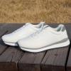 imageJABASIC Women Fashion Sneakers Breathable LaceUp Tennis Running Shoes Comfortable Walking ShoesWhite