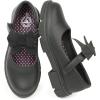 imageJABASIC Girls Mary Jane School Shoes Black Uniform Dress Flats Wedding Party ShoesBlack Pu