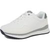 imageJABASIC Women Fashion Sneakers Breathable LaceUp Tennis Running Shoes Comfortable Walking ShoesWhite