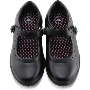 imageJABASIC Girls Mary Jane School Uniform ShoesBlack Pu