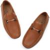 imageJABASIC Kids Penny Loafer Casual SlipOn Moccasin Flats Boys Dress ShoesTan