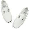 imageJABASIC Kids Penny Loafer Casual SlipOn Moccasin Flats Boys Dress ShoesWhite