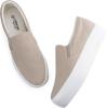 imageJABASIC Women Slipon Platform Loafers Casual Comfortable Loafer ShoesBeige
