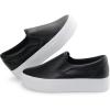 imageJABASIC Women Slipon Platform Loafers Casual Comfortable Loafer ShoesBlack
