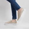 imageJABASIC Women Slipon Platform Loafers Casual Comfortable Loafer ShoesGolden
