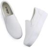 imageJABASIC Women Slipon Platform Loafers Casual Comfortable Loafer ShoesWhite