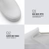 imageJABASIC Women Slipon Platform Loafers Casual Comfortable Loafer ShoesWhite