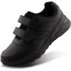 imageJABASIC Kids BlackWhite Hook and Loop School Uniform SneakerBlack