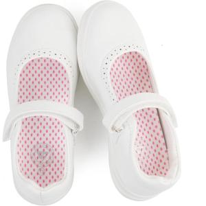 image:imageJABASIC Girls Mary Jane Flats School Uniform Dress ShoesWhite