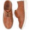 image:imageJABASIC Boys Oxfords Casual Wingtip Brogue Shoes Comfort Uniform Formal Dress SneakersBrown