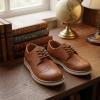 image:imageJABASIC Boys Oxfords Casual Wingtip Brogue Shoes Comfort Uniform Formal Dress SneakersBrown