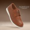 image:imageJABASIC Boys Oxfords Casual Wingtip Brogue Shoes Comfort Uniform Formal Dress SneakersBrown