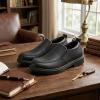 image:imageJABASIC Boys SlipOn School Uniform Shoes NonSlip Comfortable Loafers for KidsBlack